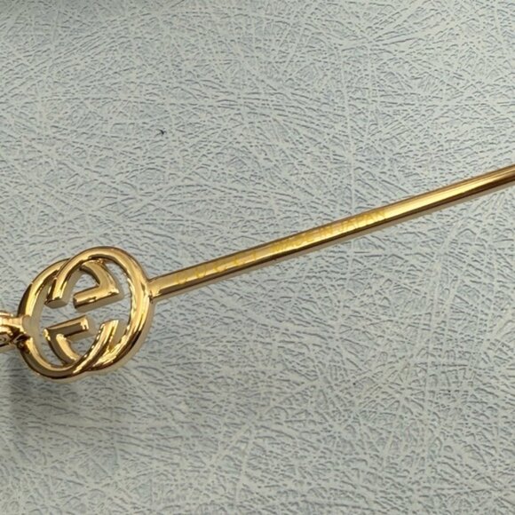 🆕 GUCCI 🧿 NWOT GG1207SA 002 Gold Rimmed Square Sunglasses, Grey Lens - Picture 13 of 16